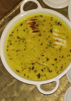 A picture of Grilled paneer in shahi gravy.
