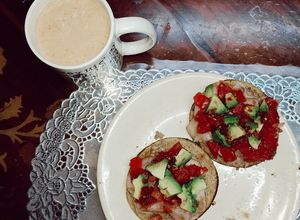 Una foto de Molletes saludables