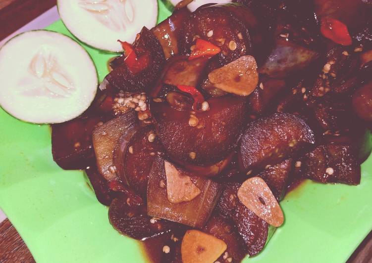 Terong oseng pedas manis