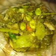 Sambel ijo ikan asin petai