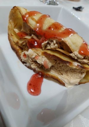 Una foto de Postre de Panqueque helado