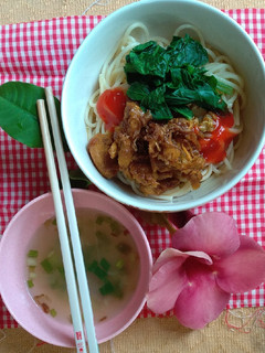 Foto resep Spaghetti kuah mie ayam