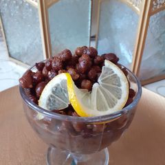 A picture of Black chickpeas chaat.