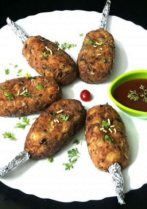 A picture of Paneer Lollipops.