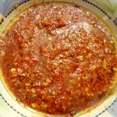 A picture of Red chilli chutney by Nancy.