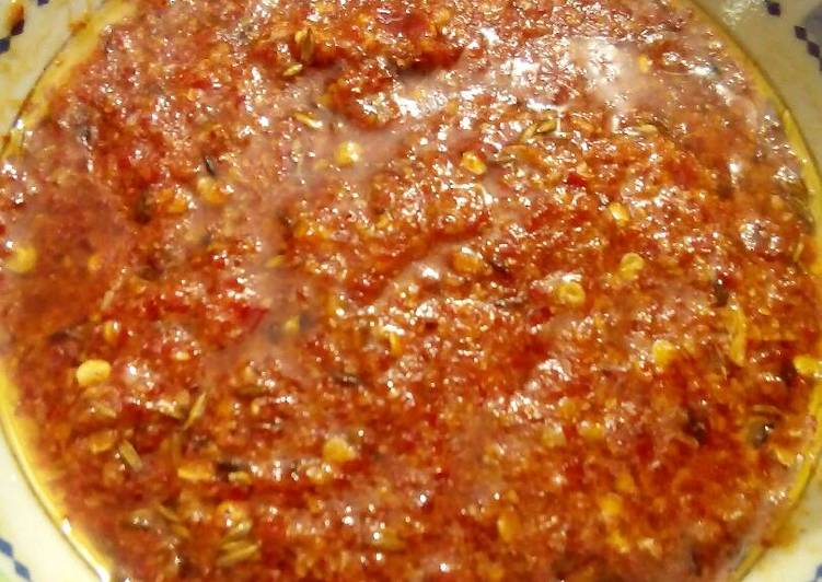 Easiest Way to Prepare Favorite Red chilli chutney by Nancy