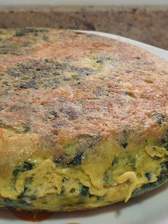Una foto de Tortilla de espinacas