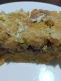 Pastelón de plátano maduro