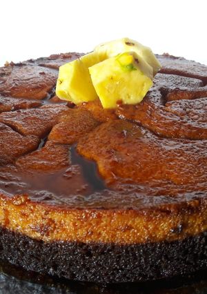 Una foto de Pastel imposible / Chocoflan