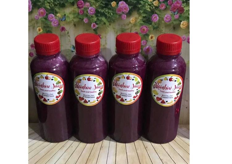 Bagaimana Menyiapkan Diet Juice Dragon Fruit Grape Collard Kailan, Enak Banget