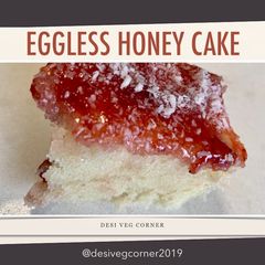 A picture of Honey Cake| How to make Eggless Honey Cake Recipe | Bakery style cake.