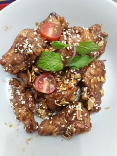Foto resep Oriental Sticky Wings with Almond & Sesame