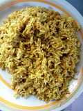 Red oil Rice and blendered scent leave