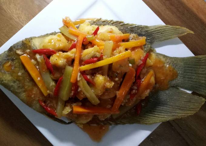 Anti Ribet, Buat Gurami Crispy Pedas Manis Simpel