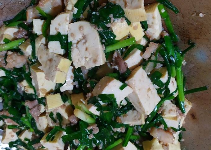 Resep Tahu masak kucai Resep Tahu masak kucai
