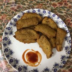 A picture of Brinjal pakoda.