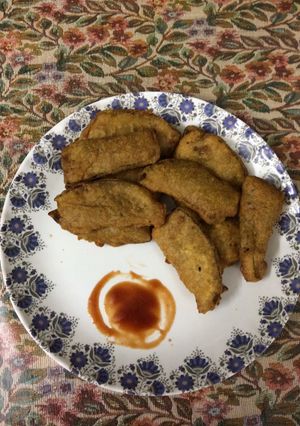 A picture of Brinjal pakoda.