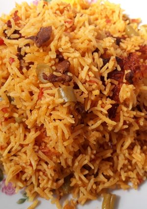 عکسی از دستور استانبولی لوبیا سبز