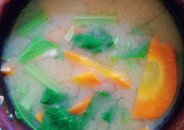 🍲 Sup Miso 3 Bahan (Miso Soup)