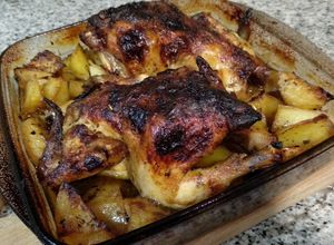 Foto principal de Pollo picantón al horno con Pedro Ximénez