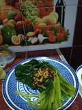 Pokcoy with garlic sauces