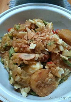 Foto resep Buncis tofu saos telur asin pedes