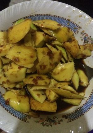 Foto resep Rujak mangga pedas