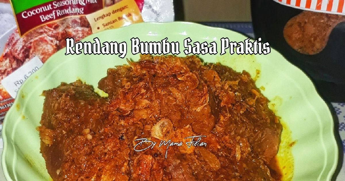 Resep Rendang Bumbu Sasa Praktis oleh Lanjarsih/Mama Fifian ...