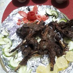 A picture of Mutton chaap.