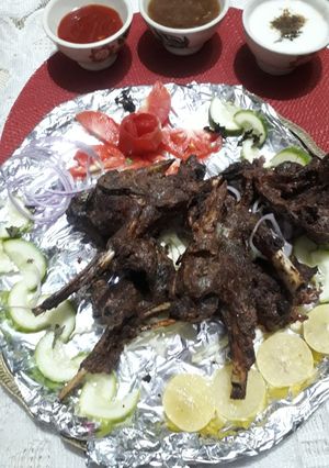A picture of Mutton chaap.