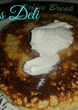 Una foto de Tortitas de platano fit