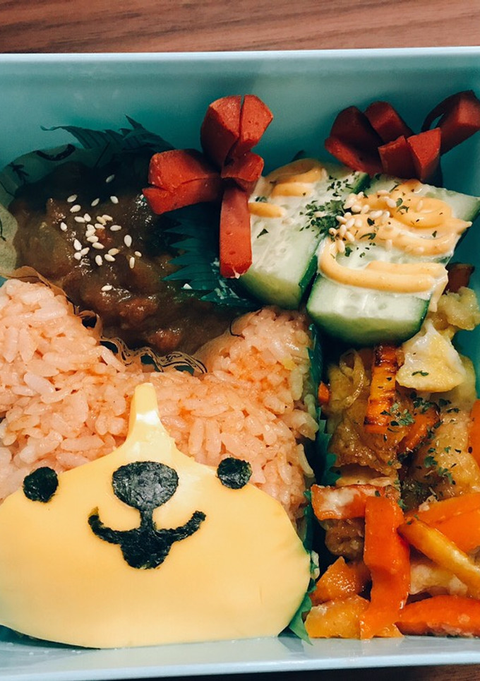 小狗造型便當 的食譜成品照片