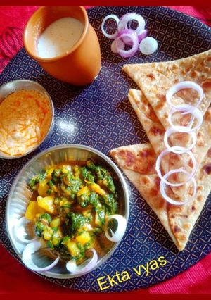 આલુ પાલક (Aloo Palak Recipe In Gujarati) રેસીપી મુખ્ય ફોટો