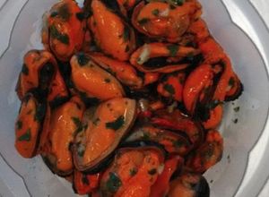 Foto di Cozze sgusciate alla marinara
