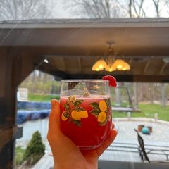 A picture of Strawberry Watermelon Raspberry Lemonade.