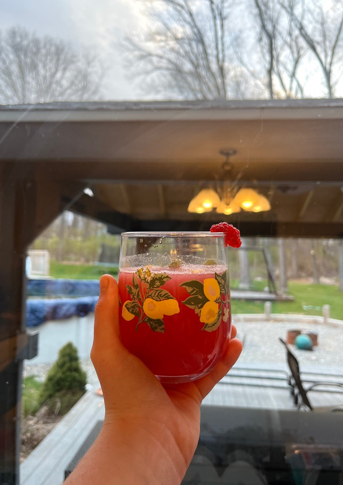 A picture of Strawberry Watermelon Raspberry Lemonade.