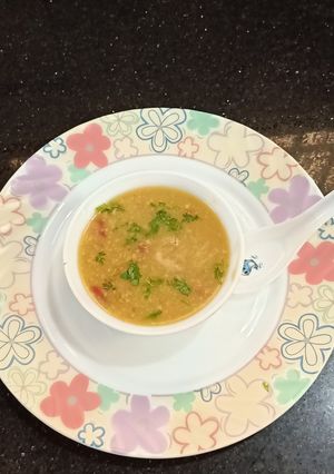 A picture of Oats soup.