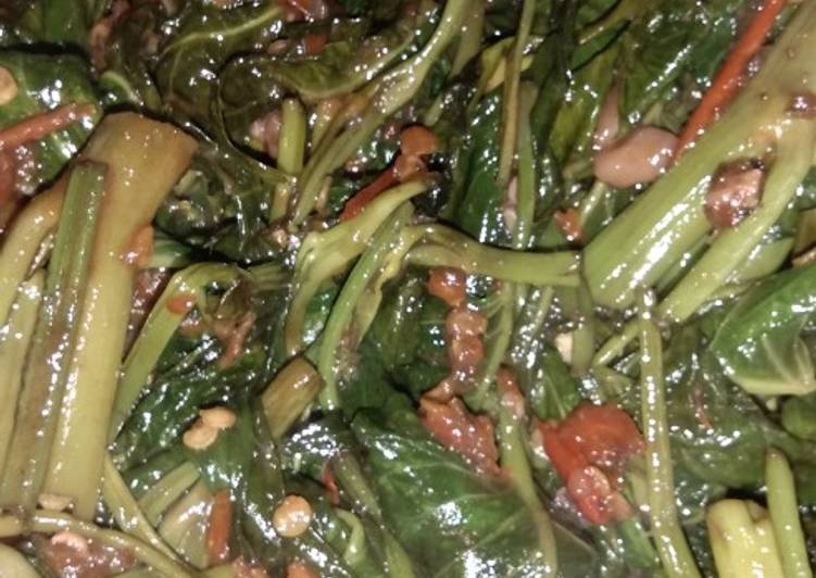 Oseng kangkung sambel kerang