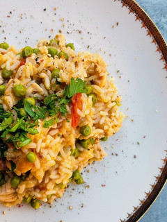 Foto di Risotto di tacchino e piselli