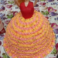 A picture of Doll cake.