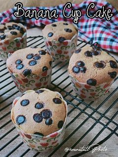 Foto resep Pisang Cup Cake Chocochips