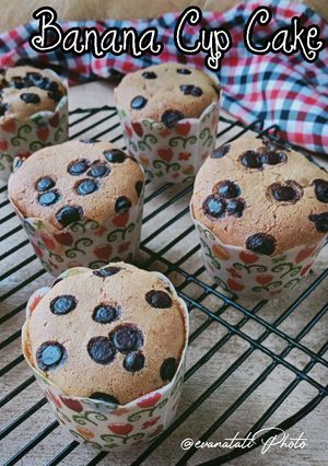 Foto resep Pisang Cup Cake Chocochips