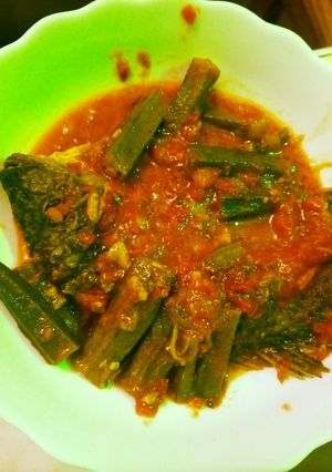 A picture of Fishokra stew 🍲😋.