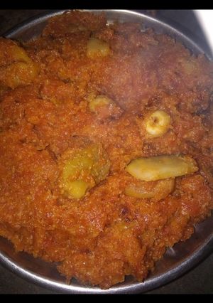 A picture of Gajar ka halwa.