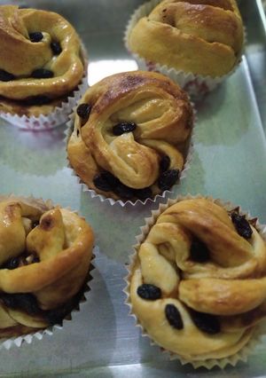 Foto resep Roti Kopi Gula Aren Kismis (Tanpa Ulen, versi Minyak)
