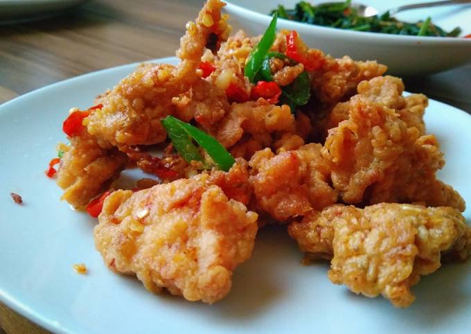 Ayam goreng cabe garam