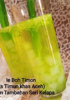 Foto resep Ie Boh Timon (Es Timun khas Aceh) dengan Tambahan Sari Kelapa
