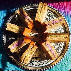 A picture of Flavoured Cream Cheese Sandwiches.