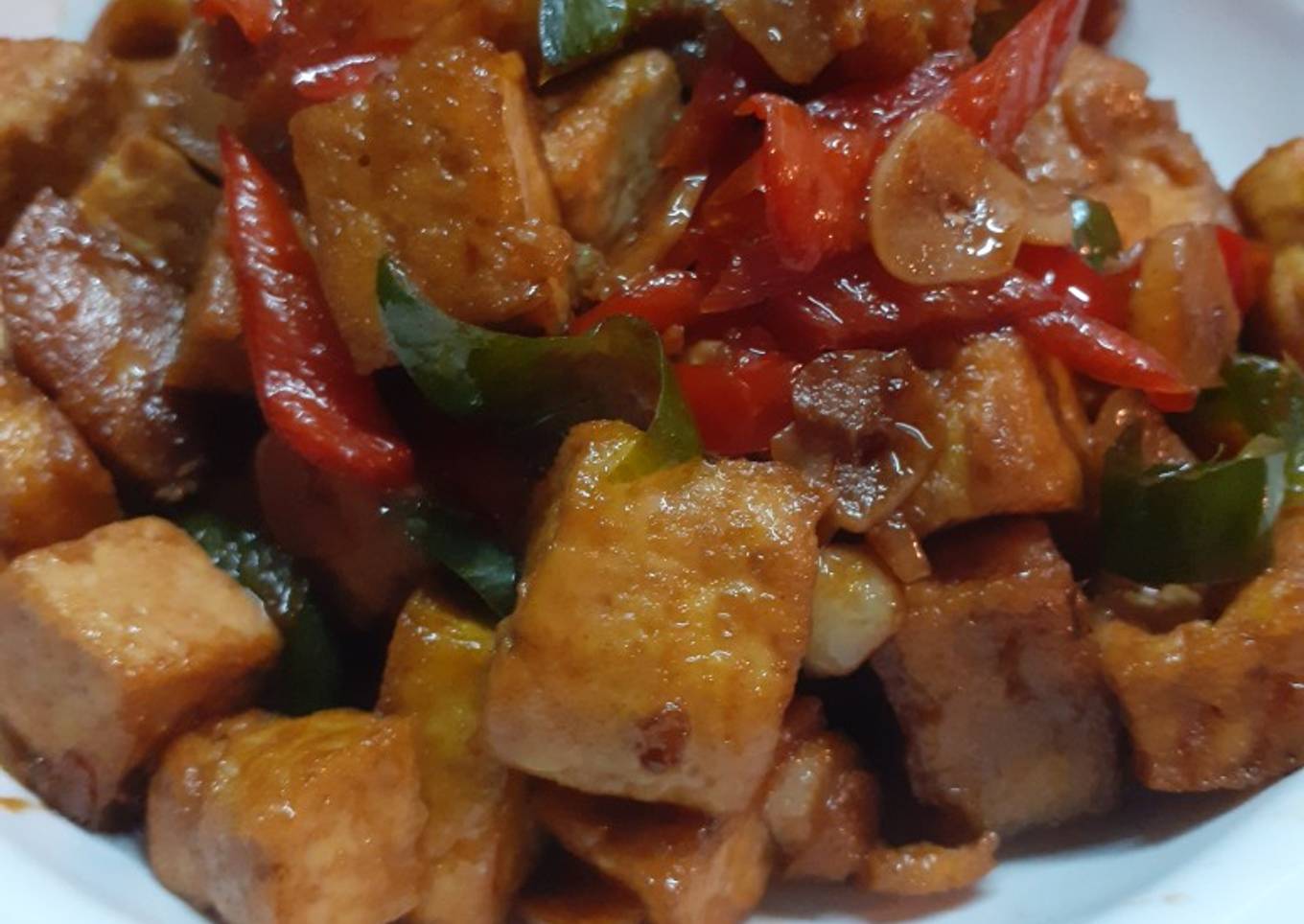 Kering tahu saus tiram