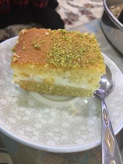 صورة لوصفة بسبوسة قشطه
